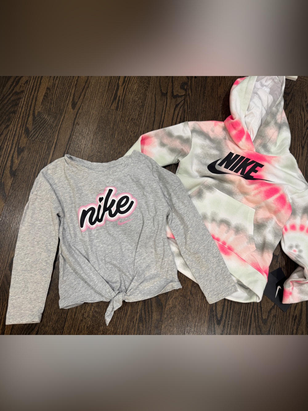 Nike NWT Tie-Dye Hoodie and Long Sleeve Shirt Set (size 6/7)